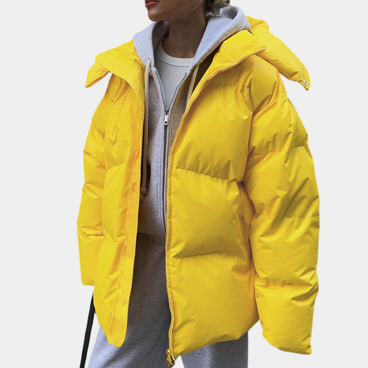 Veste élégante pour femme avec un léger rembourrage de Maron