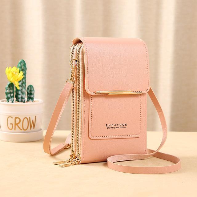 Sacoche crossbody compact et élégante avec un porte-carte multifonction pratique.