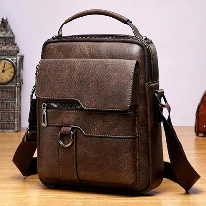 TravelLeaters Luxury Leather Laptop and Work Bag - Elegant Shoulder and Travel Bag for Travellers