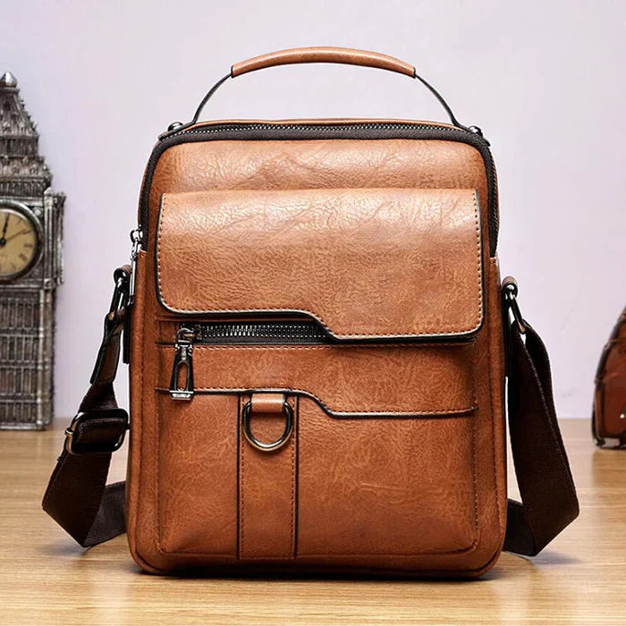 TravelLeaters Luxury Leather Laptop and Work Bag - Elegant Shoulder and Travel Bag for Travellers