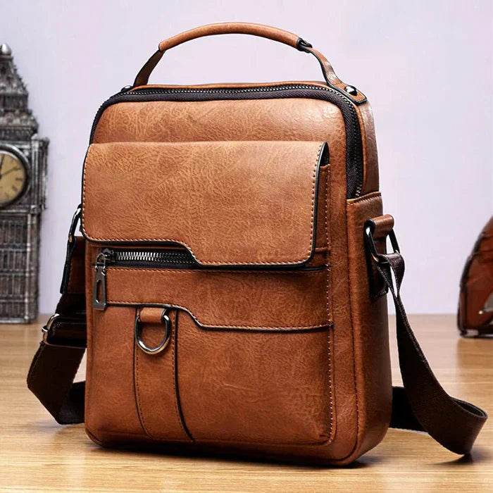 TravelLeaters Luxury Leather Laptop and Work Bag - Elegant Shoulder and Travel Bag for Travellers