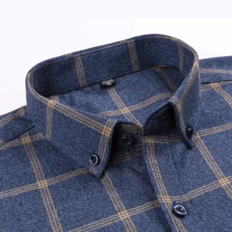 Alaric - Chemise pour homme élégante avec un design en coton à carreaux tendance