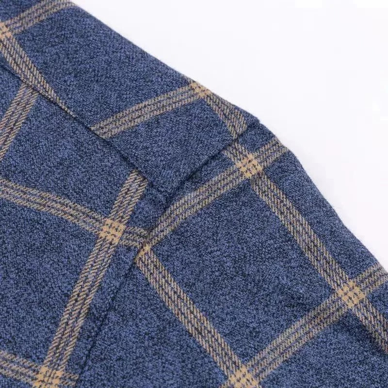 Alaric - Chemise pour homme élégante avec un design en coton à carreaux tendance