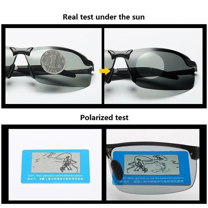 Lunettes de soleil photochromiques élégantes avec protection UV complète pour une protection et un confort ultimes.