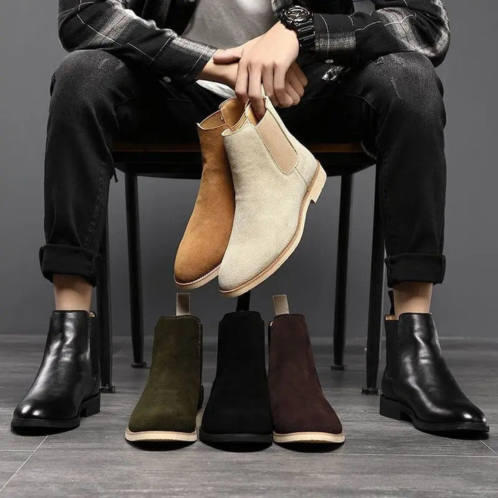 Bottes Chelsea en suede Jaco™ pour hommes, au style élégant