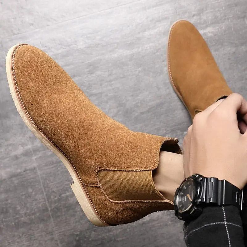 Bottes Chelsea en suede Jaco™ pour hommes, au style élégant