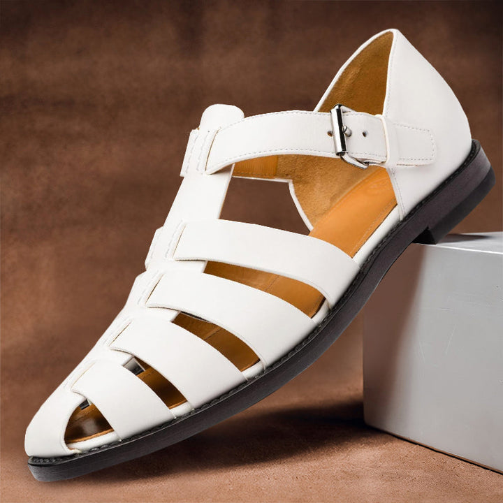 Sandales d'été en cuir confortables et élégantes - Sebas