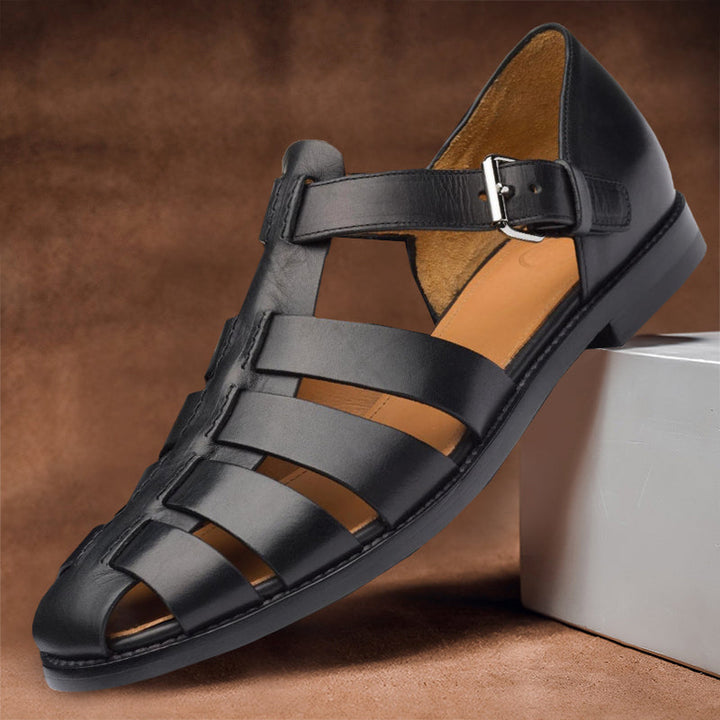 Sandales d'été en cuir confortables et élégantes - Sebas