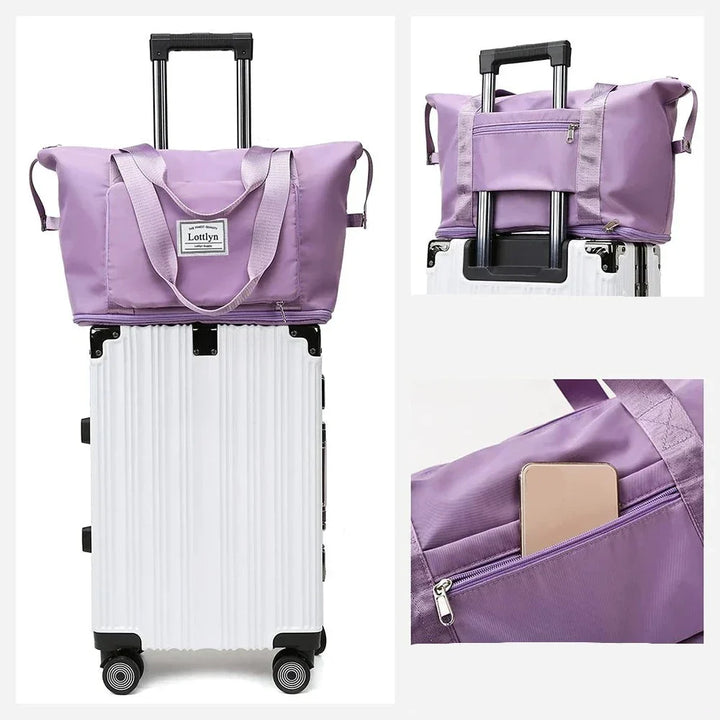 Grand sac de voyage pliable pour faciliter le transport et le stockage