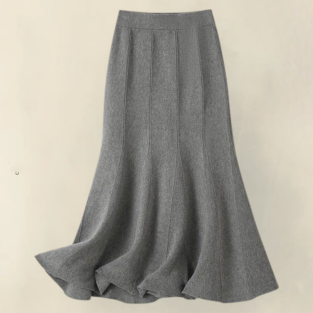 Jupe maxi en jersey Freesia élégante à taille haute pour femmes