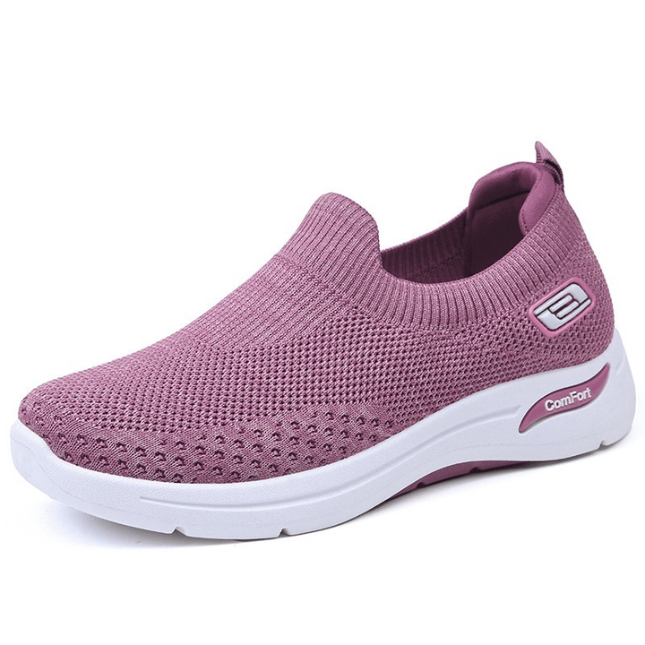 Chaussures de sport et de randonnée pour femmes OrthoEase Comfort avec un design léger et élastique et une semelle orthopédique.