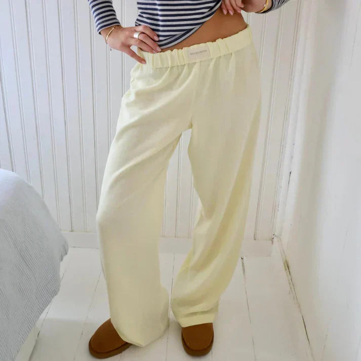 Samantha - Un pantalon en lin stylé pour un look rafraîchissant