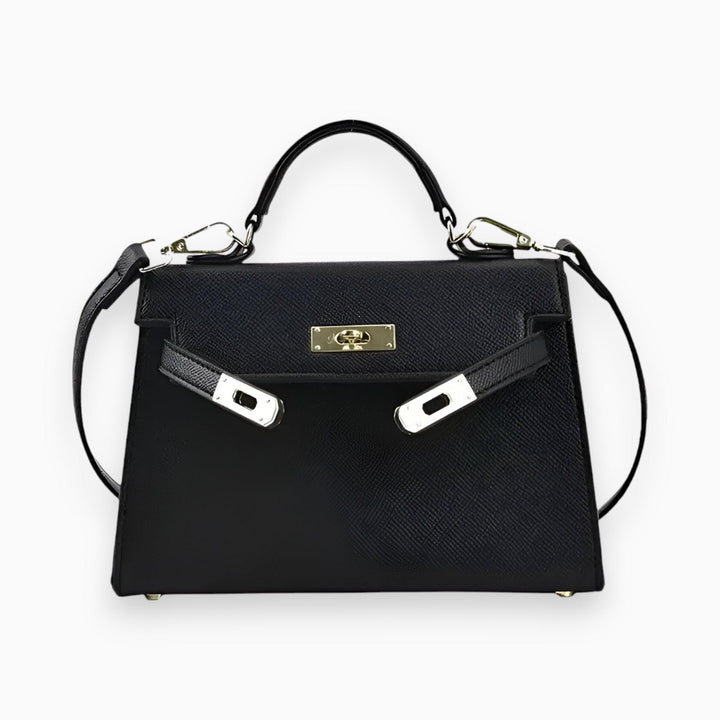 Sac à main élégant en luxe avec fermoir métallique stylé