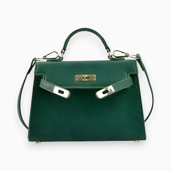 Sac à main élégant en luxe avec fermoir métallique stylé