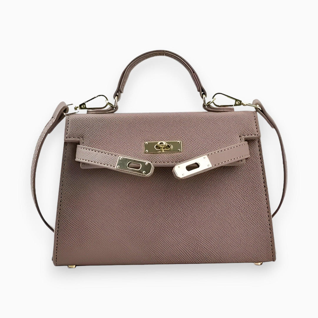 Sac à main élégant en luxe avec fermoir métallique stylé