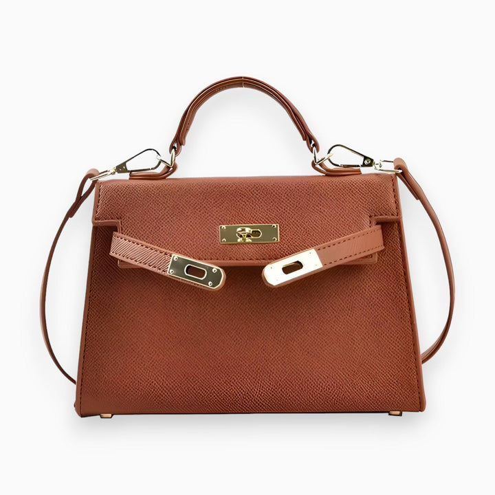 Sac à main élégant en luxe avec fermoir métallique stylé