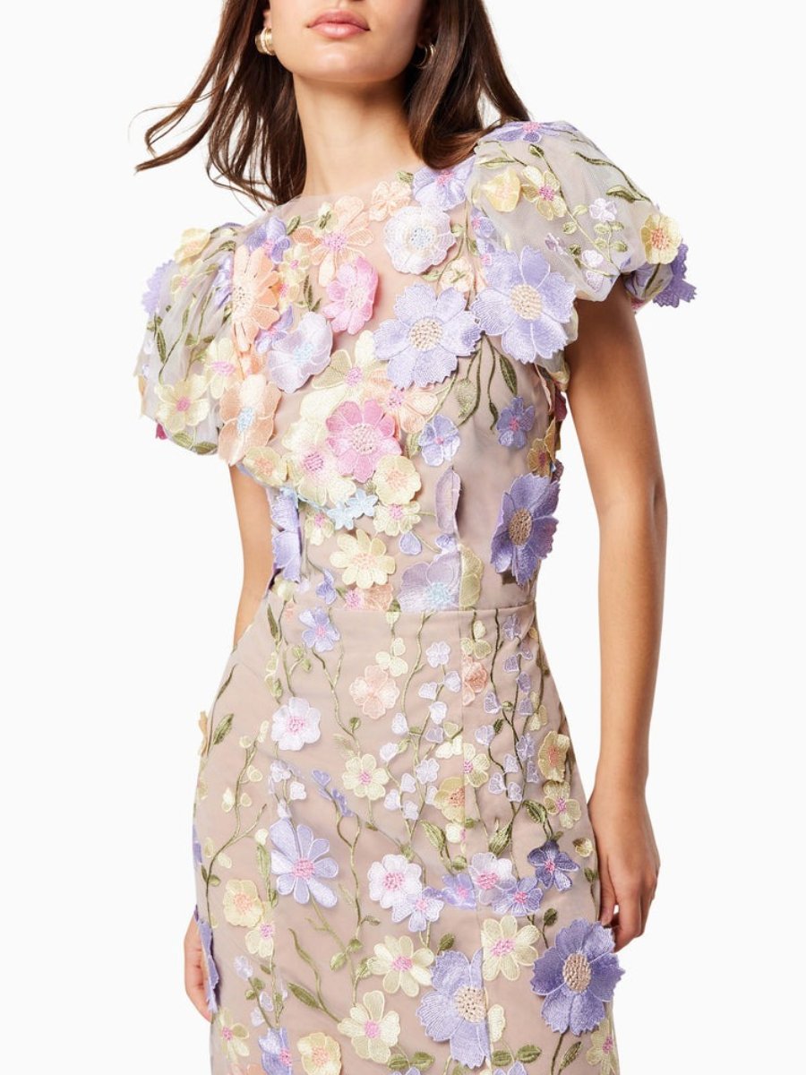 Andressa | Robe longue à fleurs charmante pour femmes - Manches courtes élégantes pour un look raffiné