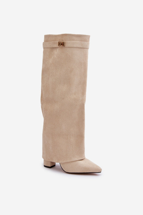 Kiara | Botte de genou élégantes avec une boucle tendance