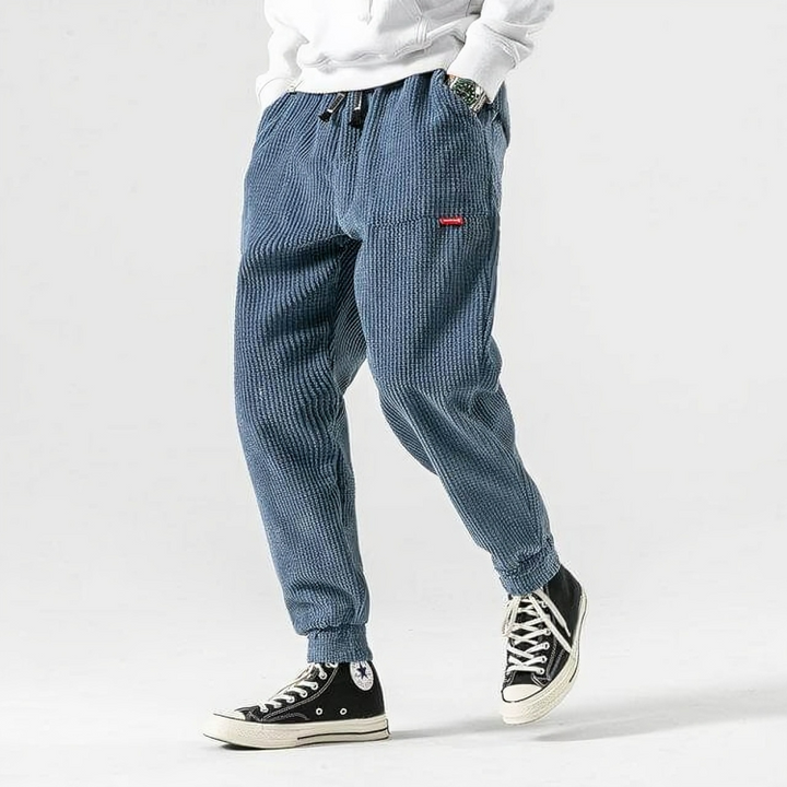Dorien - Pantalons en velours côtelé pour hommes, alliant confort ultime et style décontracté.