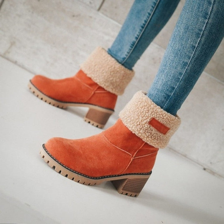 Bottines Doublées™ - Luxe en Suède Synthétique avec un Design Chaud et Élégant