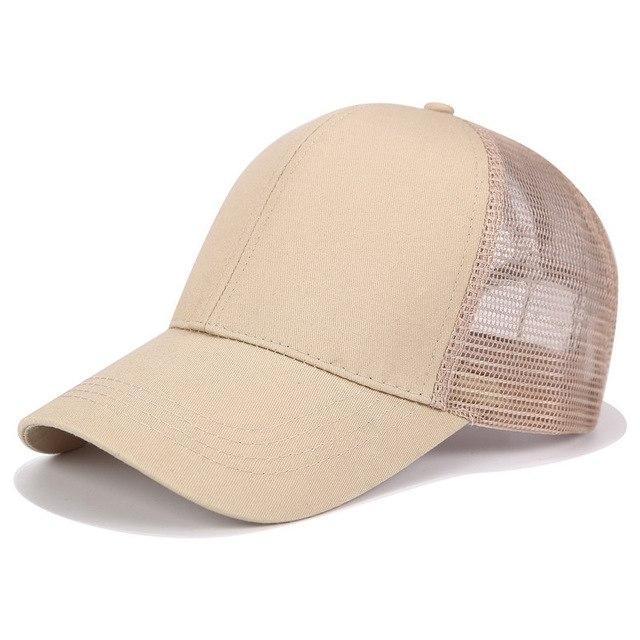 Casquette de baseball élégante avec espace pour une queue de cheval - La casquette idéale pour un look tendance féminin.