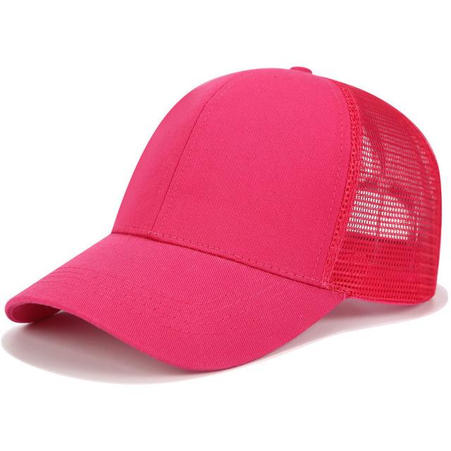 Casquette de baseball élégante avec espace pour une queue de cheval - La casquette idéale pour un look tendance féminin.