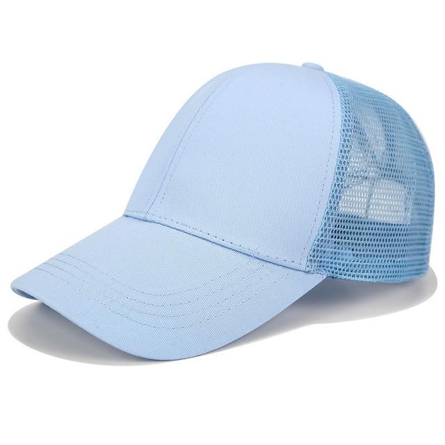 Casquette de baseball élégante avec espace pour une queue de cheval - La casquette idéale pour un look tendance féminin.
