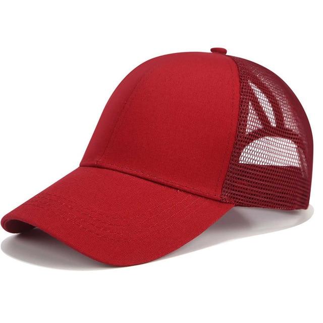 Casquette de baseball élégante avec espace pour une queue de cheval - La casquette idéale pour un look tendance féminin.