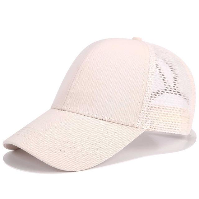 Casquette de baseball élégante avec espace pour une queue de cheval - La casquette idéale pour un look tendance féminin.