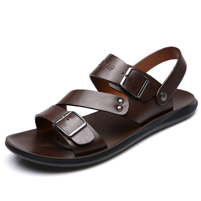 Sandales de Plage en Cuir Nelbert Relaxantes pour un Confort et un Style Élégants