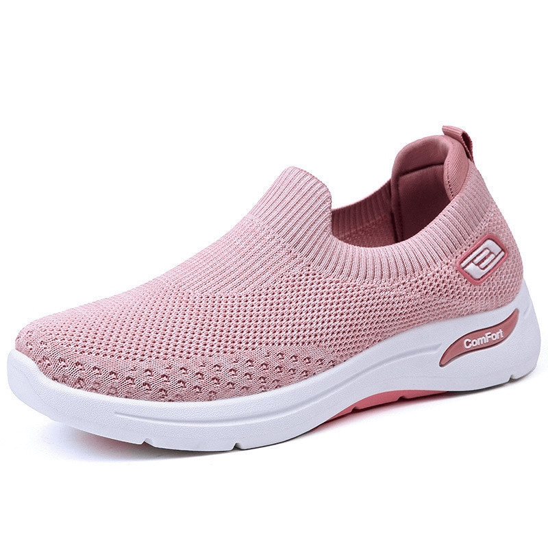 Chaussures de sport et de randonnée pour femmes OrthoEase Comfort avec un design léger et élastique et une semelle orthopédique.