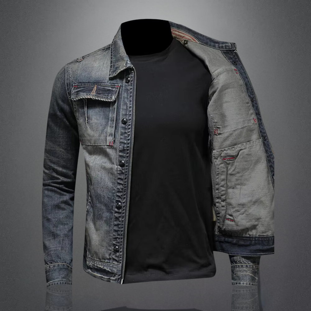 NATHAN - Veste denim tendance pour hommes