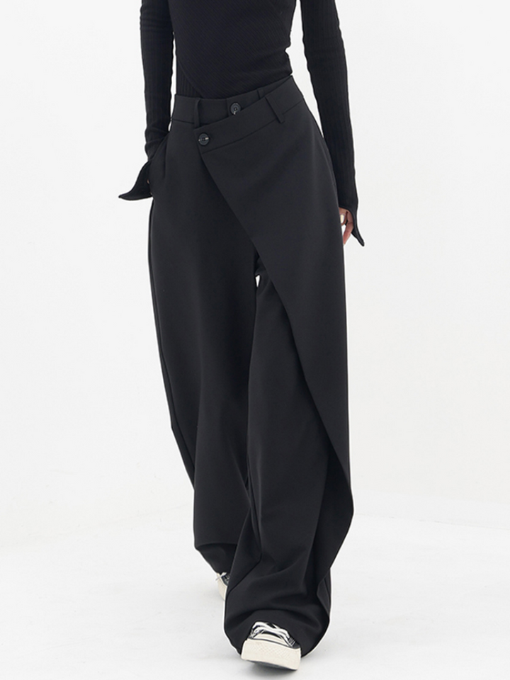 Stylish Emma - Pantalon baggy asymétrique très tendance