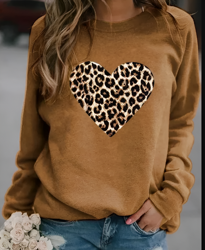 Coralie - Sweat-shirt à imprimé animal stylé pour un look tendance