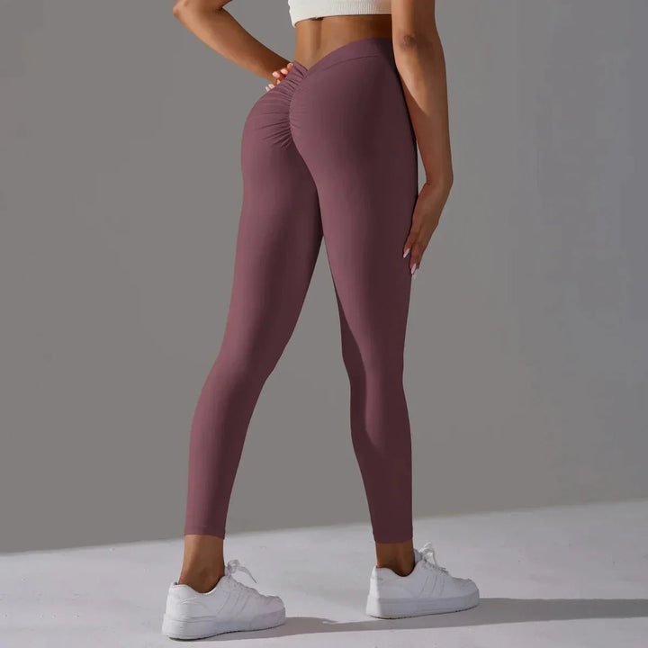 Leggings de yoga sans couture avec compression pour fitness et gym