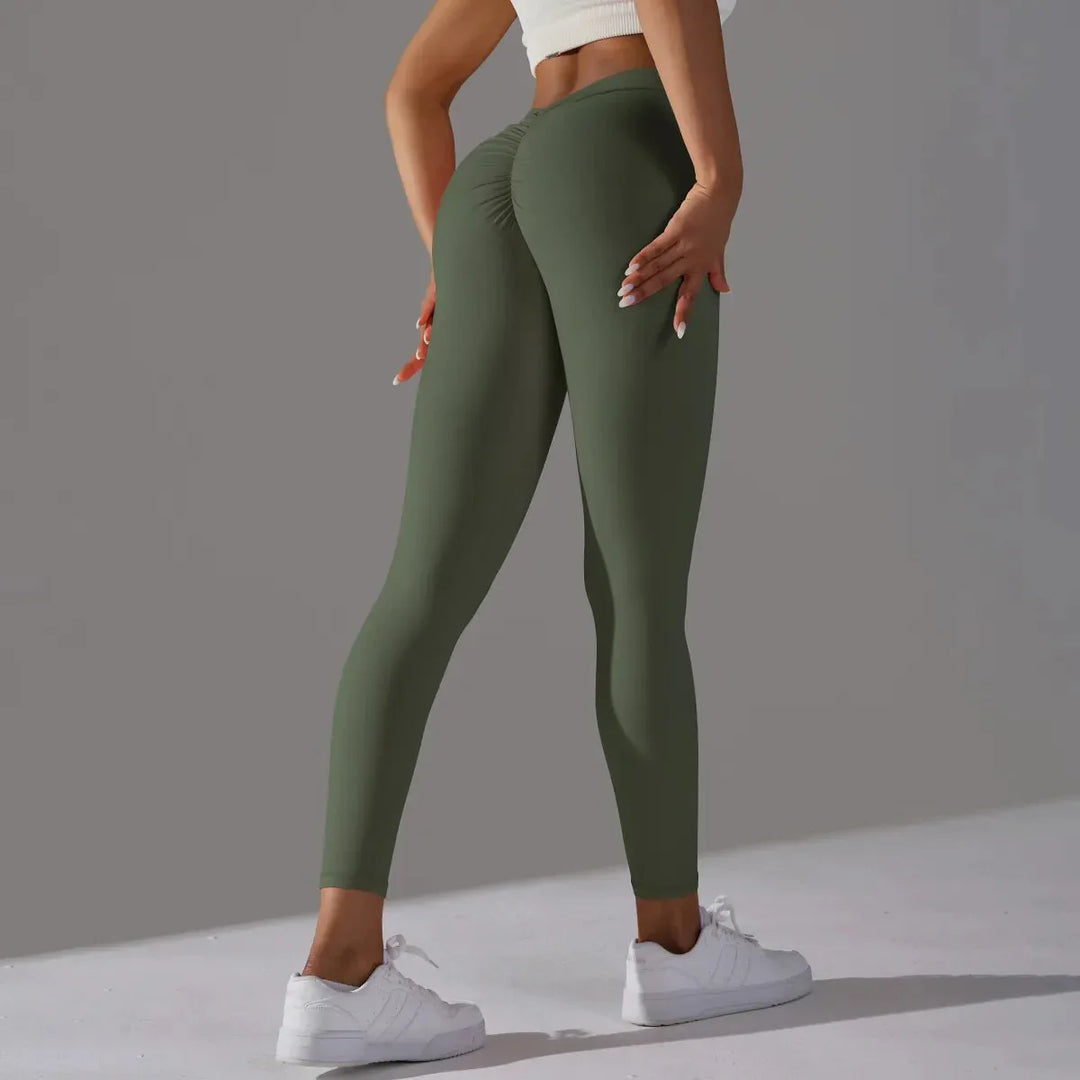 Leggings de yoga sans couture avec compression pour fitness et gym