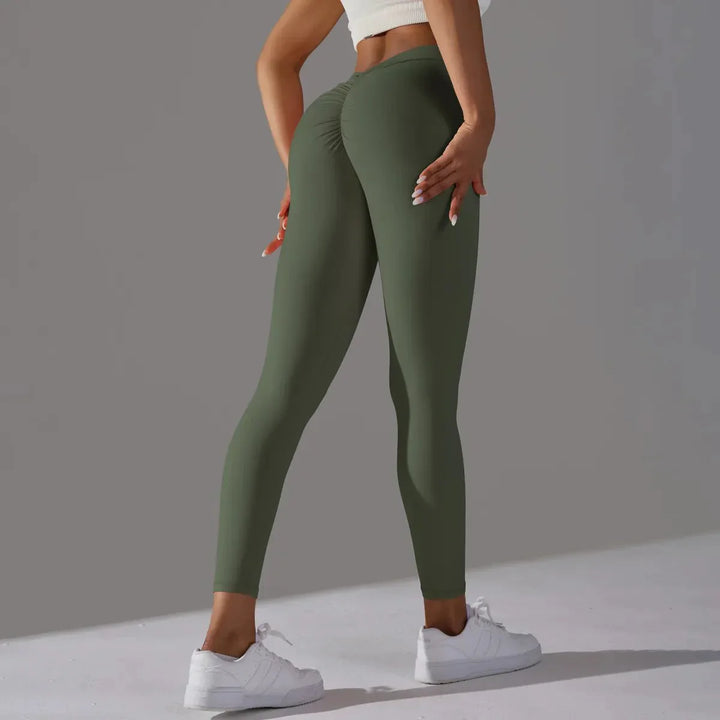 Leggings de yoga sans couture avec compression pour fitness et gym