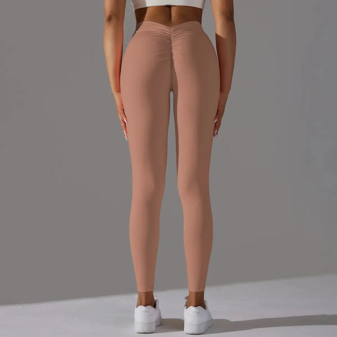 Leggings de yoga sans couture avec compression pour fitness et gym