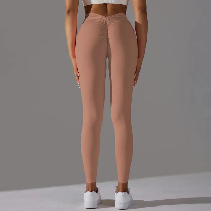Leggings de yoga sans couture avec compression pour fitness et gym