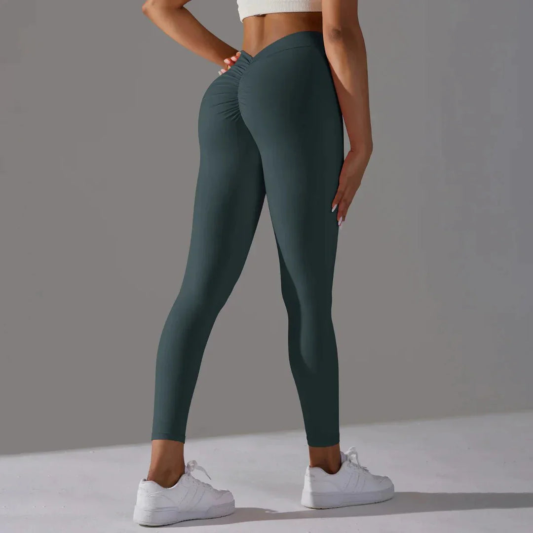 Leggings de yoga sans couture avec compression pour fitness et gym