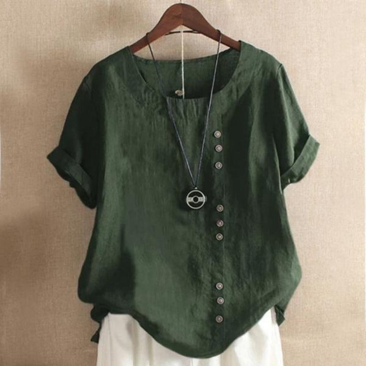 Lydie | Blouse à manches courtes élégante et respirante pour femmes - Confort de port ultime