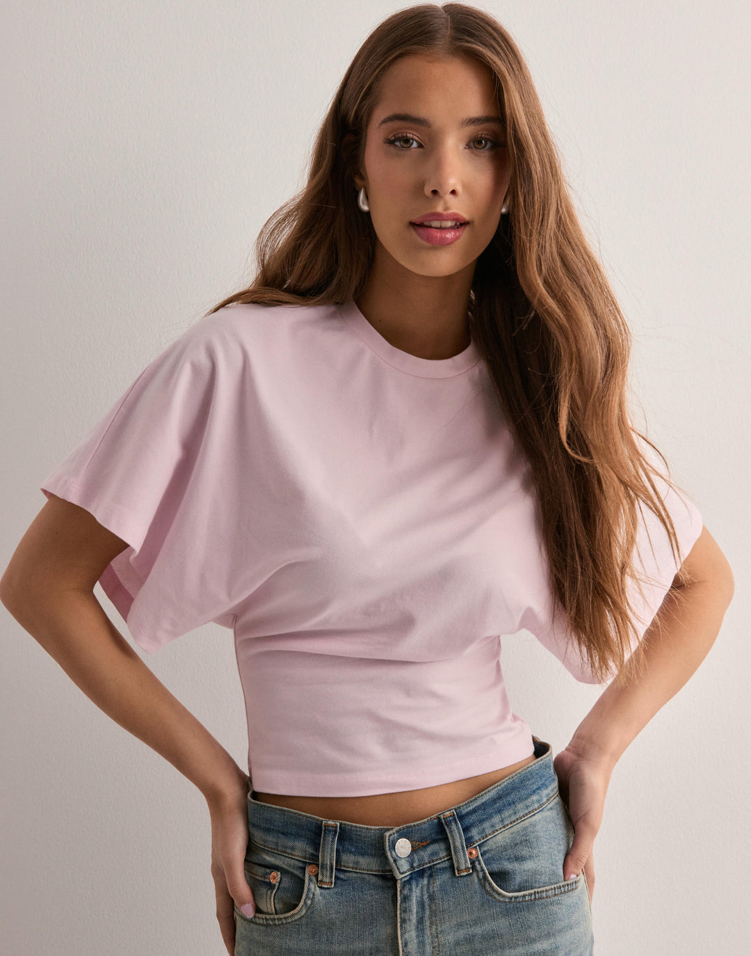 Mia - Chemise cropped oversize pour un look tendance