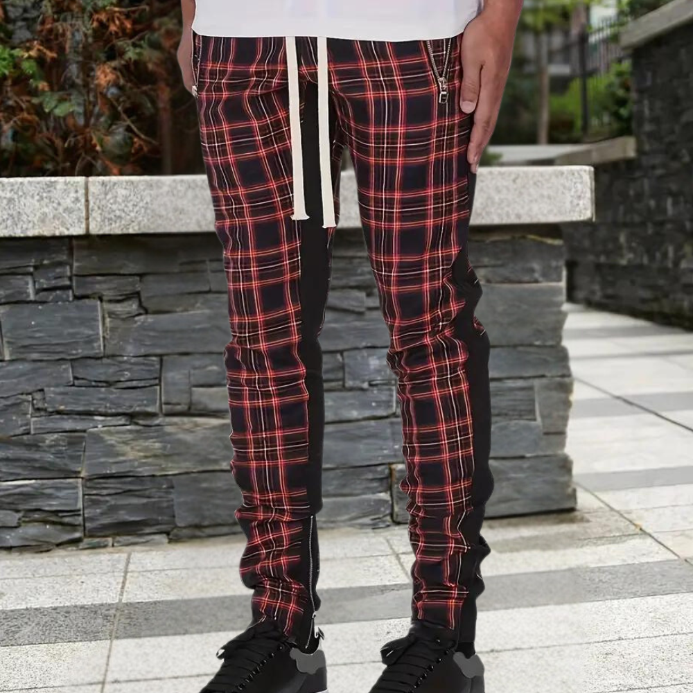 ALOIS - Pantalon à carreaux élégant pour hommes