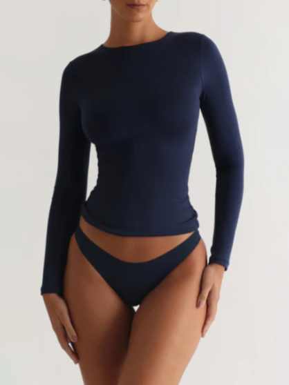 Precy - Top élégant à manches longues pour un look raffiné