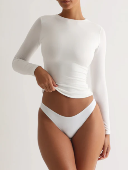 Precy - Top élégant à manches longues pour un look raffiné