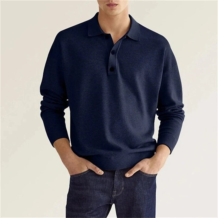 Elias Polo shirt à Manches Longues pour un Look Élégant et Confortable