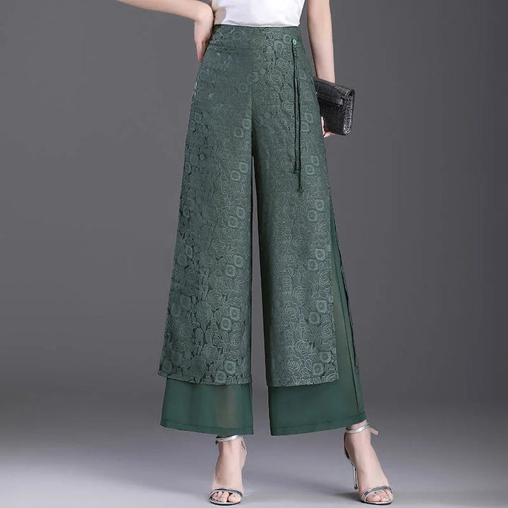 Agatha - Pantalon large double épaisseur très tendance pour un look stylé