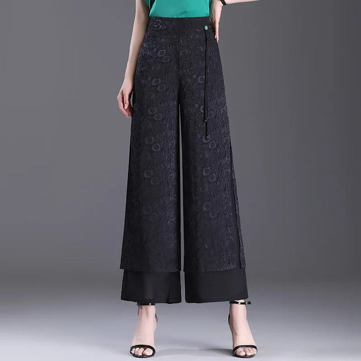 Agatha - Pantalon large double épaisseur très tendance pour un look stylé