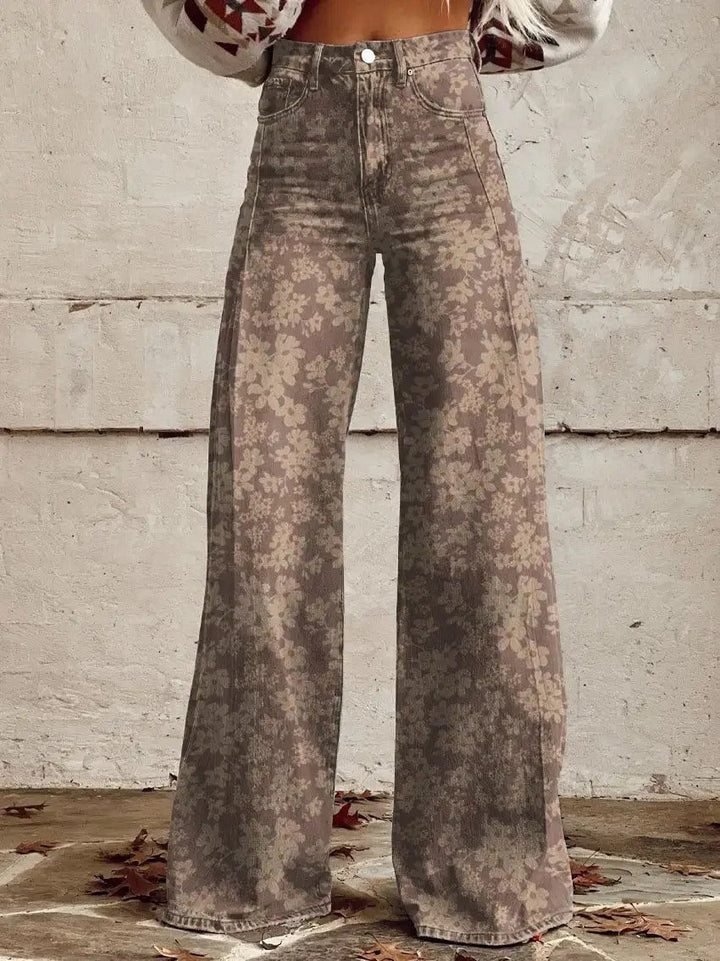 Edie - pantalon rétro stylé avec une jambe large très tendance