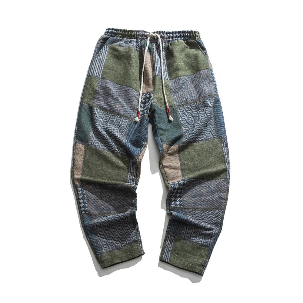 Elian - Pantalon patchwork Rétro Élégant pour Hommes